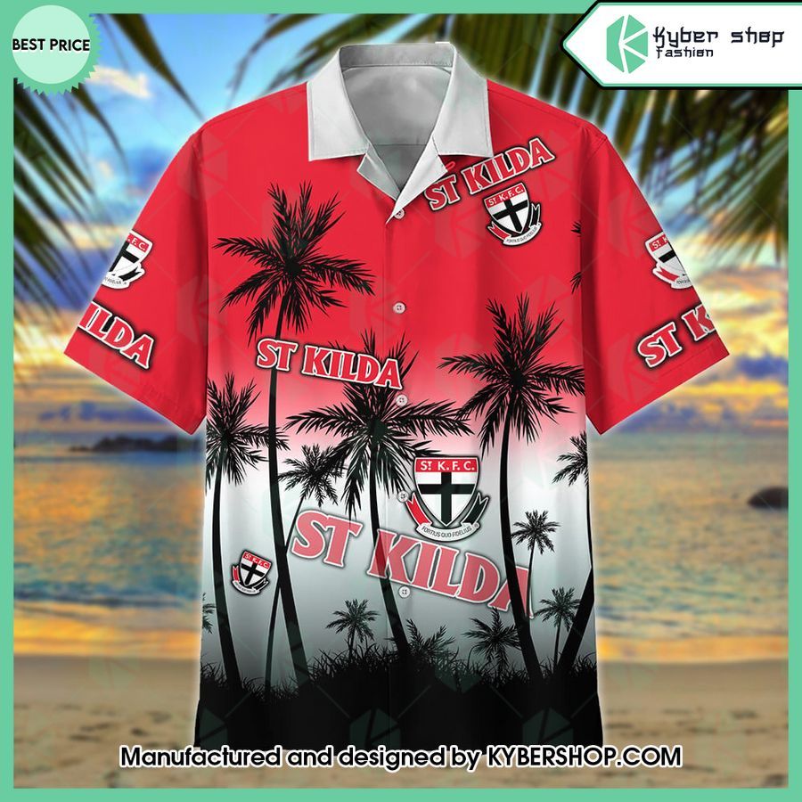 St Kilda Football Club AFL Hawaiian Shirt