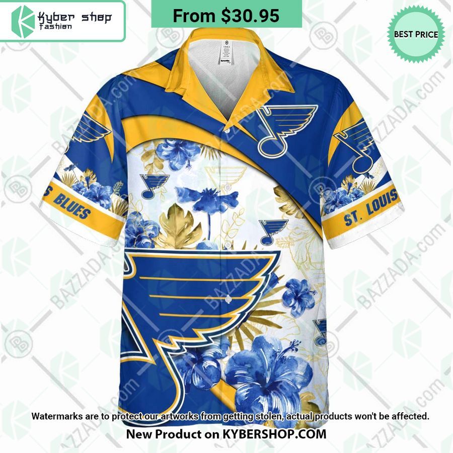 St Louis Blues custom personalized Hawaiian Shirt