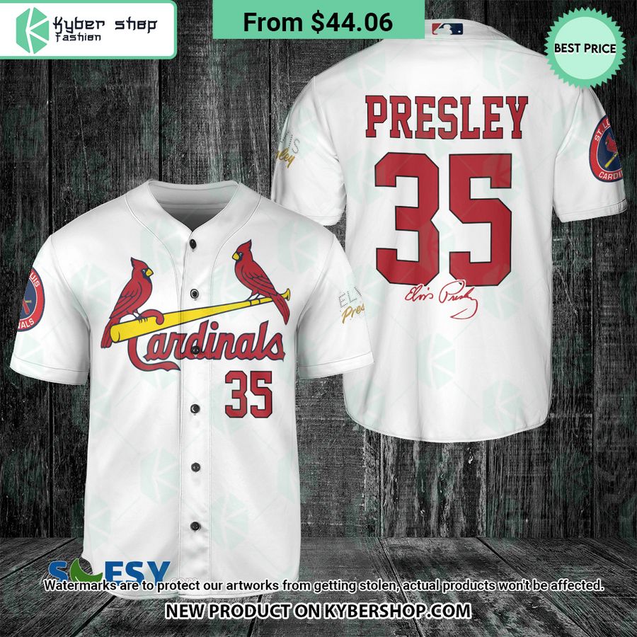 St Louis Cardinals Elvis Presley Baseball Jersey