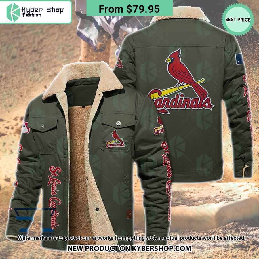 St. Louis Cardinals MLB Fleece Leather Jacket
