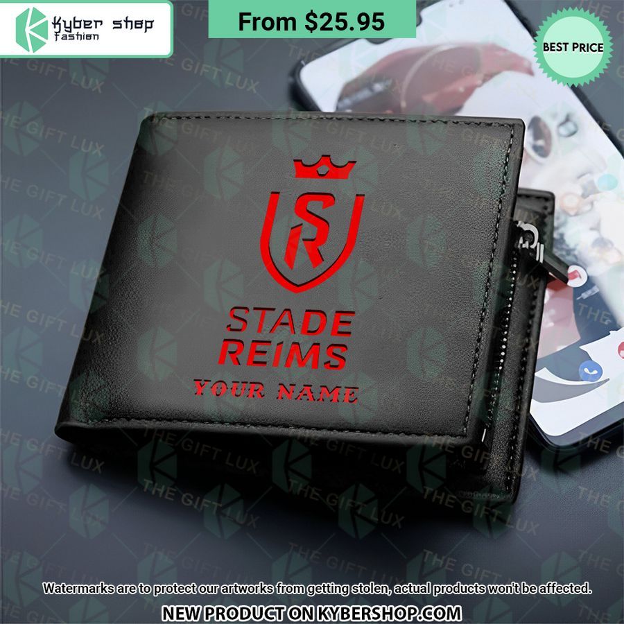 Stade De Reims CUSTOM Leather Wallet