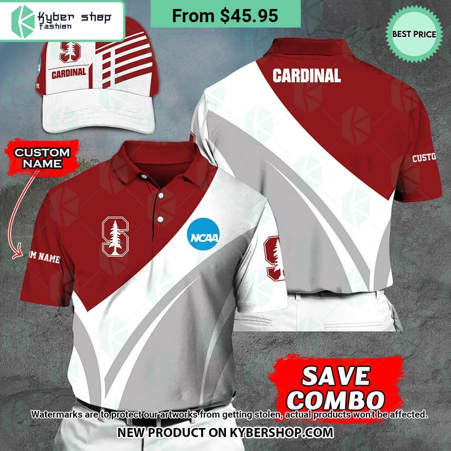 Stanford Cardinal CUSTOM Polo Shirt, Cap