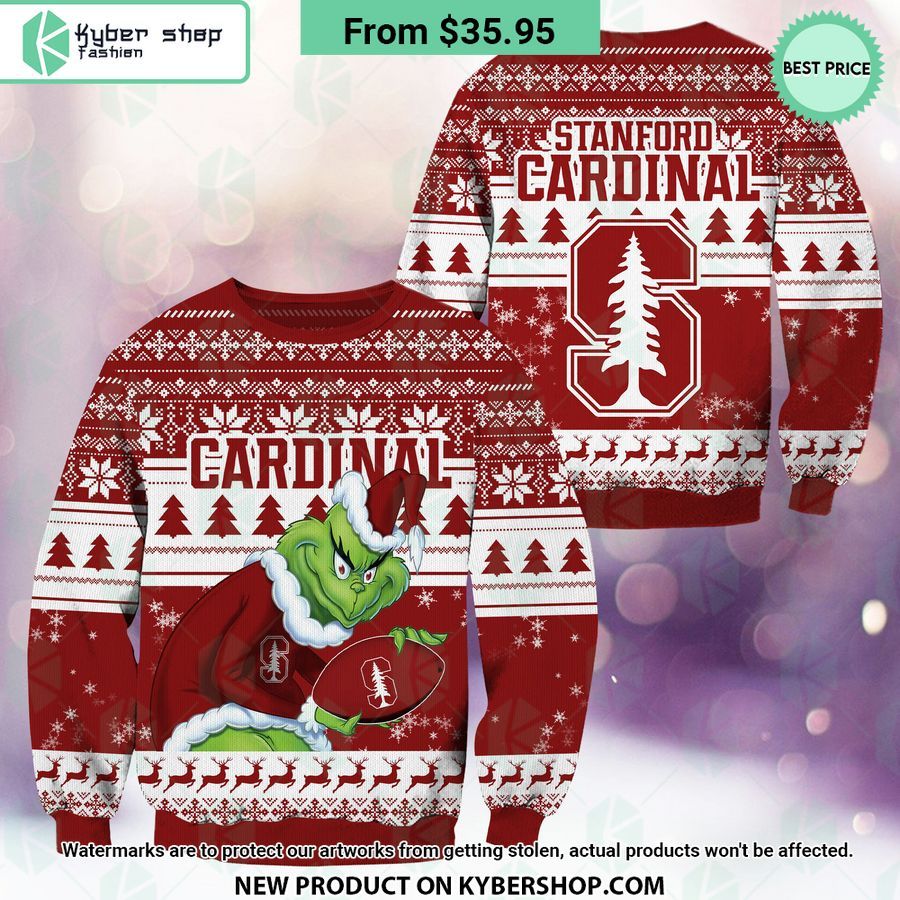 Stanford Cardinal Grinch Christmas Sweater