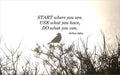 Start Where Your Are Print Unisex , , , Long Sleeve Tee
