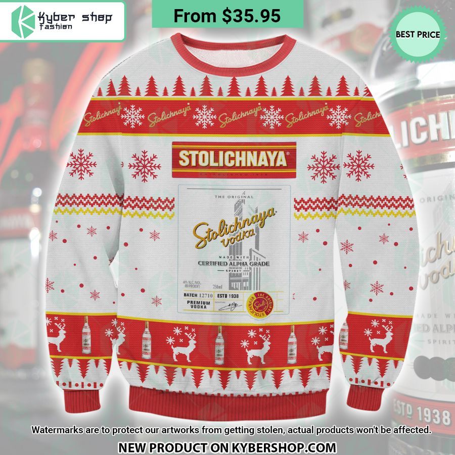 Stolichnaya Vodka Sweater