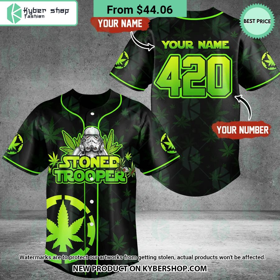 Stormtrooper Stoned Trooper CUSTOM Baseball Jersey