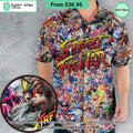 Street Fighter Colorful Pattern Hawaiian Shirt