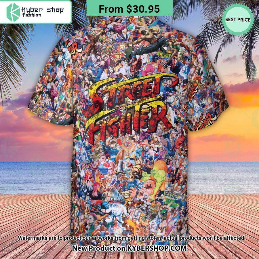 Street Fighter Colorful Pattern Hawaiian Shirt