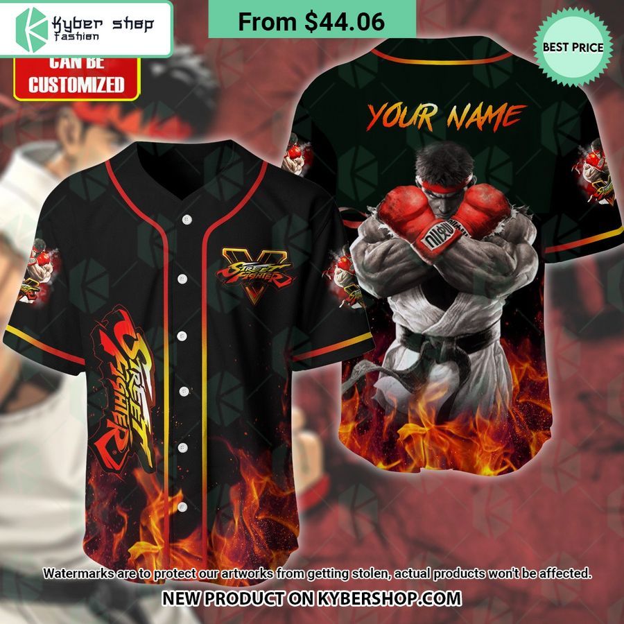 Street Fighter CUSTOM Baseball Jersey