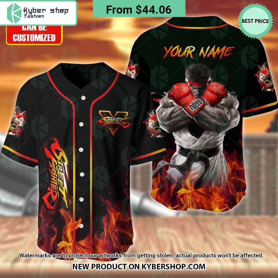Street Fighter CUSTOM Baseball Jersey