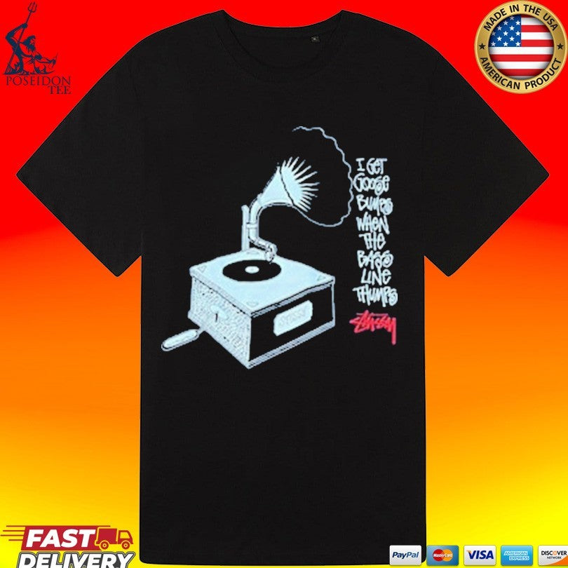 Stüssy X Gilbert Hernandez Gramophone Collab T-shirt