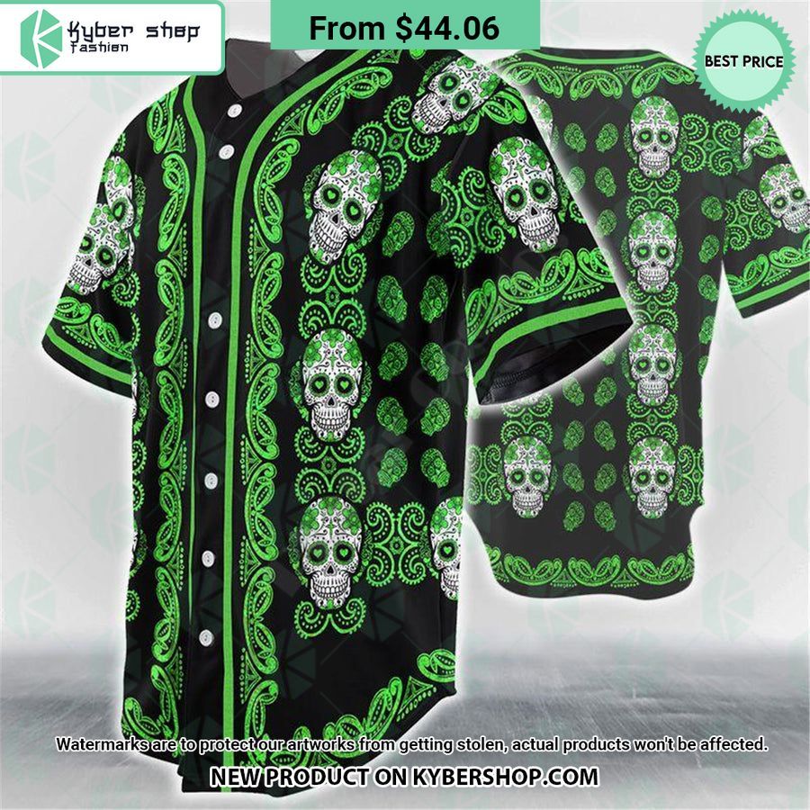 Sugar Skull Baseball Jersey