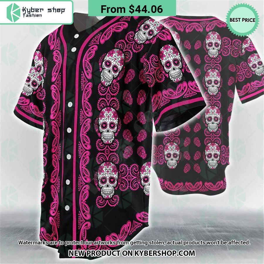 Sugar Skull Baseball Jersey