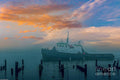Sunrise Tugboat Print Unisex , , , Long Sleeve Tee