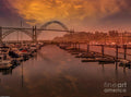 Sunset Newport Harbor Print Unisex , , , Long Sleeve Tee