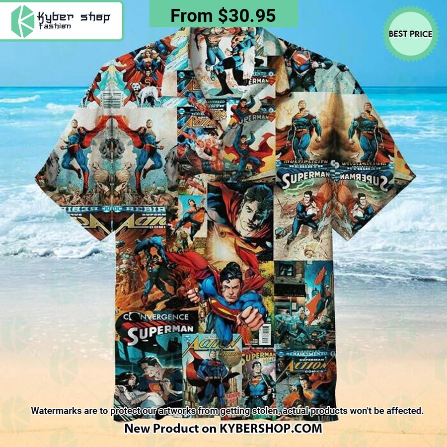 Superman Graphic Hawaiian Shirt