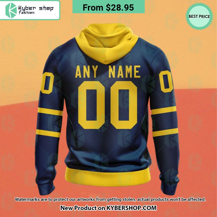 Sweden National Ice Hockey Team Navy Hoodie, Shirt