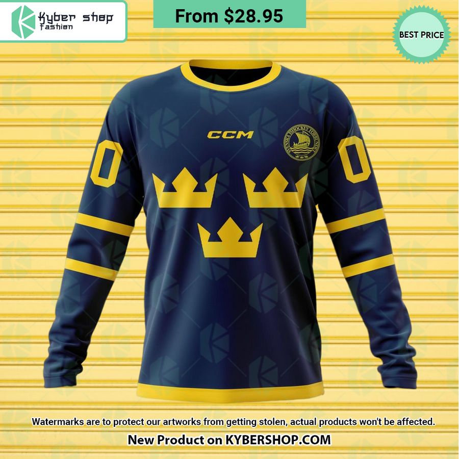 Sweden National Ice Hockey Team Navy Hoodie, Shirt