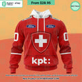 Swiss Ice Hockey Orginal Red Hoodie, Shirt