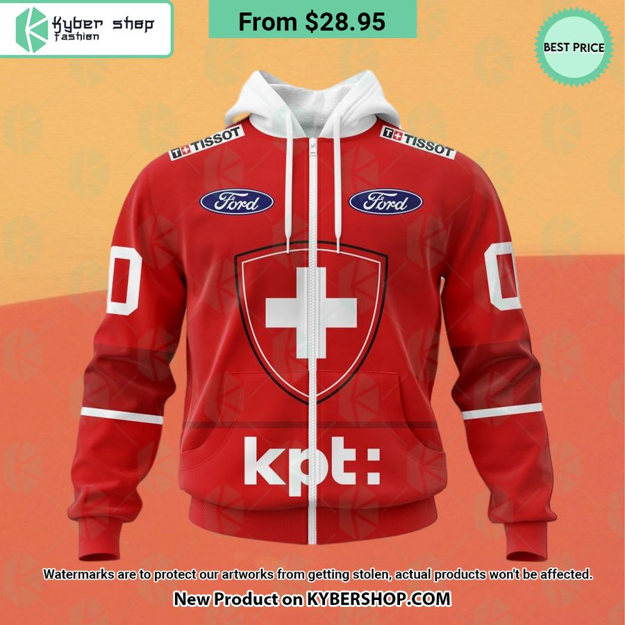 Swiss Ice Hockey Orginal Red Hoodie, Shirt