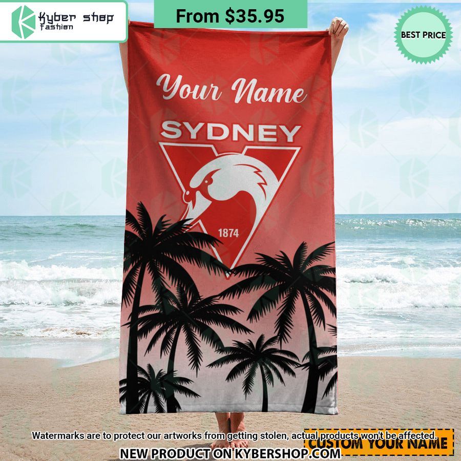 Sydney Swans CUSTOM Beach Towel
