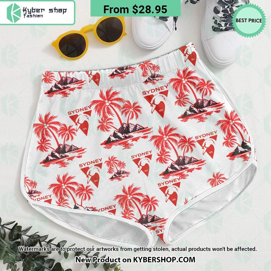Sydney Swans Hawaiian Shirt Shorts