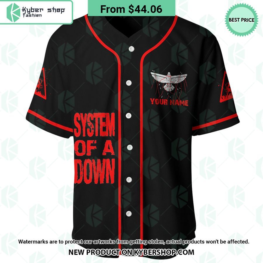 System Of A Down Hypnotize CUSTOM Baseball Jersey