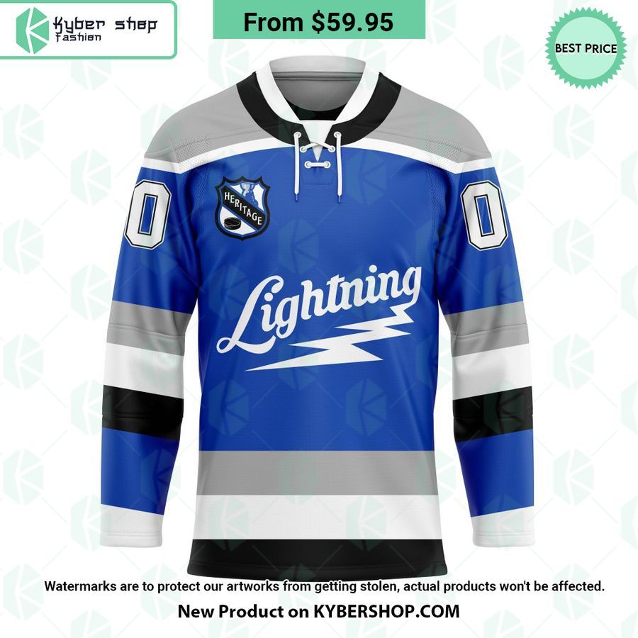 Tampa Bay Lightning Heritage Concepts team logo Hockey Jersey