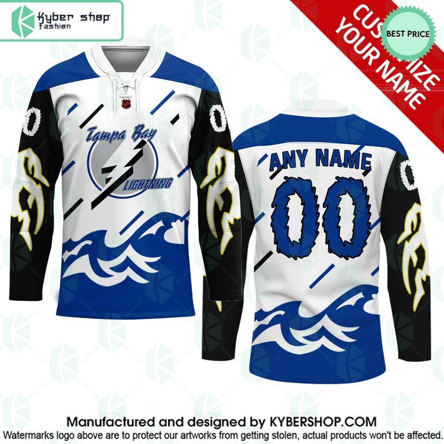 Tampa Bay Lightning Reverse Retro CUSTOM Hockey Jersey