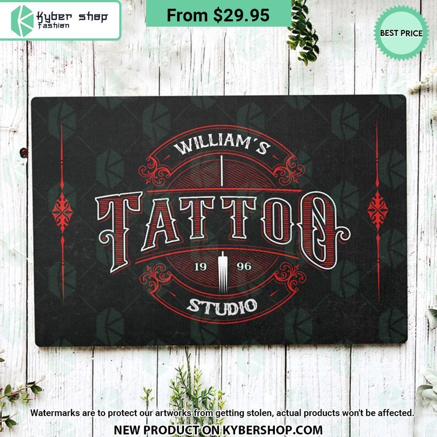 Tattoo Shop CUSTOM Doormat