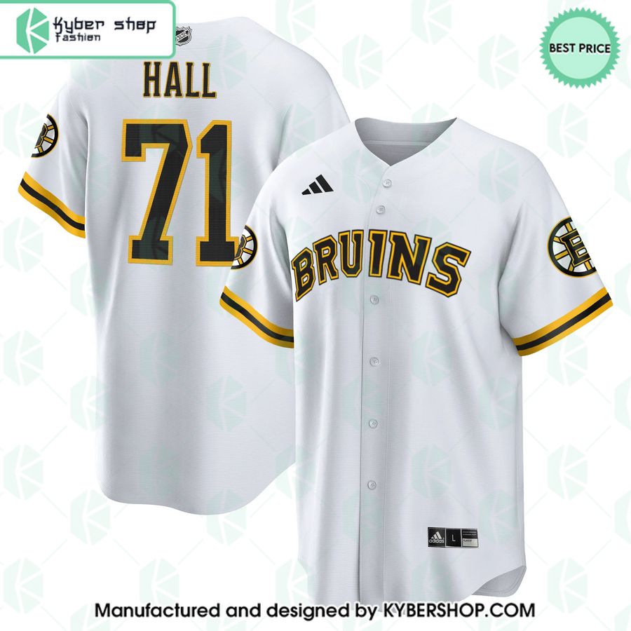 Taylor Hall Boston Bruins Baseball Jersey