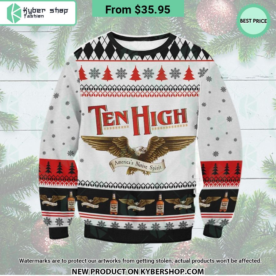 Ten High Whiskey Sweater