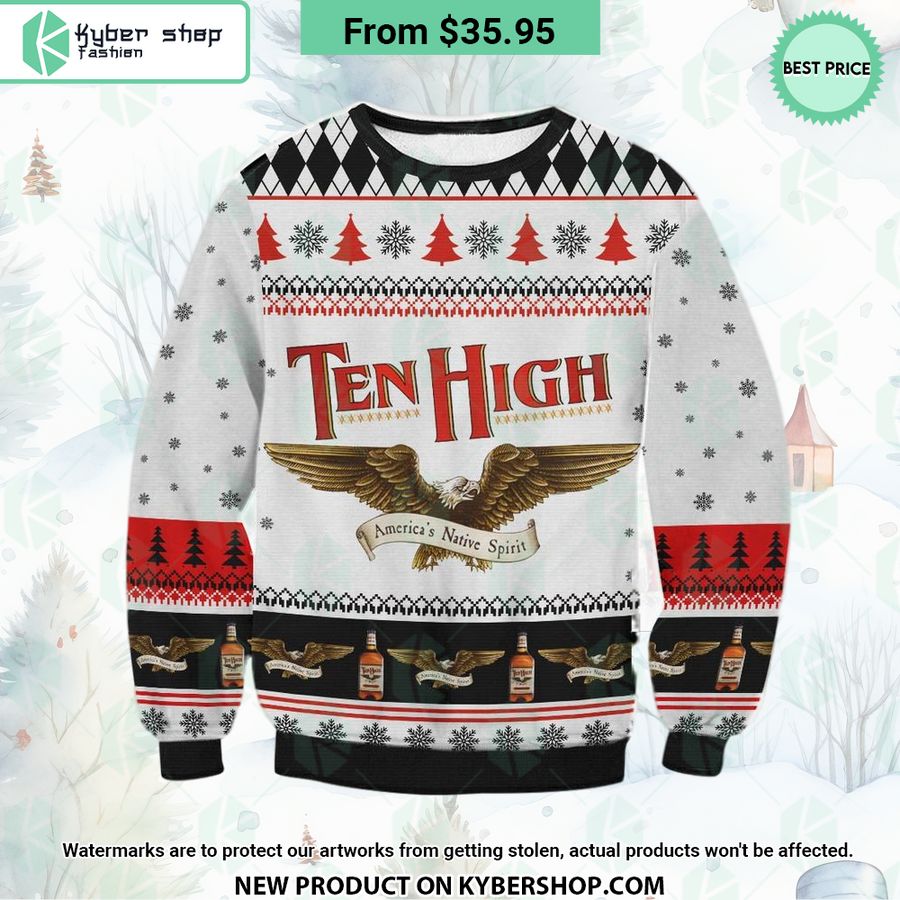Ten High Whiskey Sweater