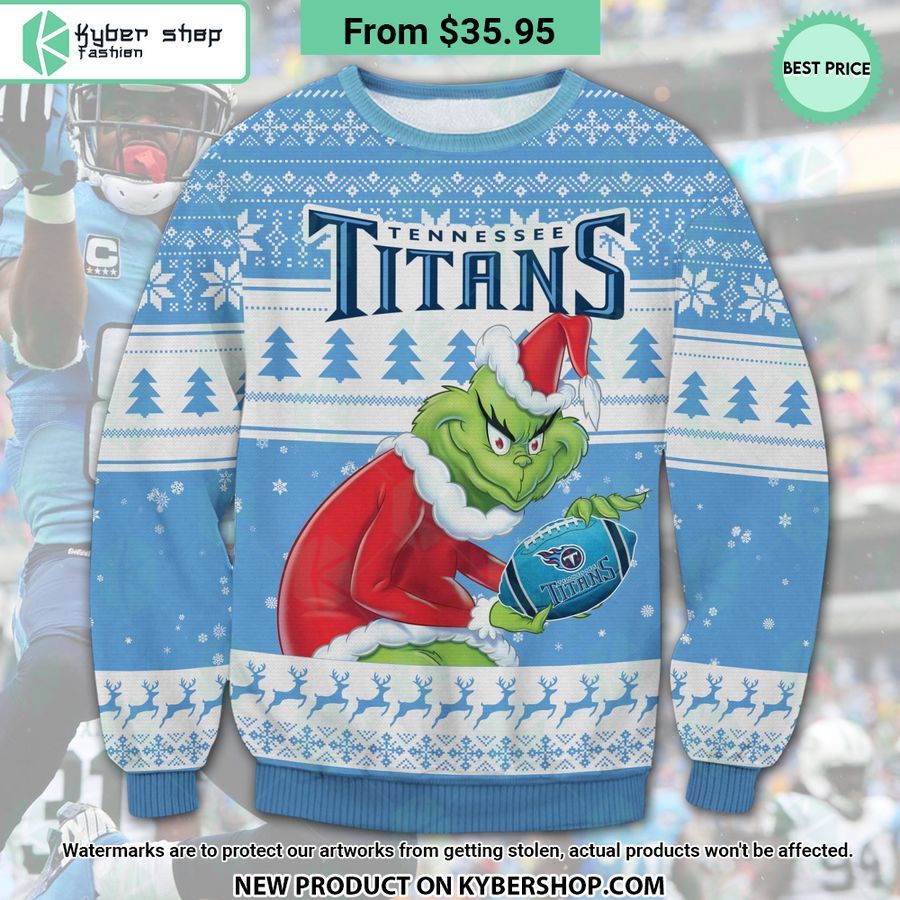Tennessee Titans Grinch Ugly Christmas Sweater