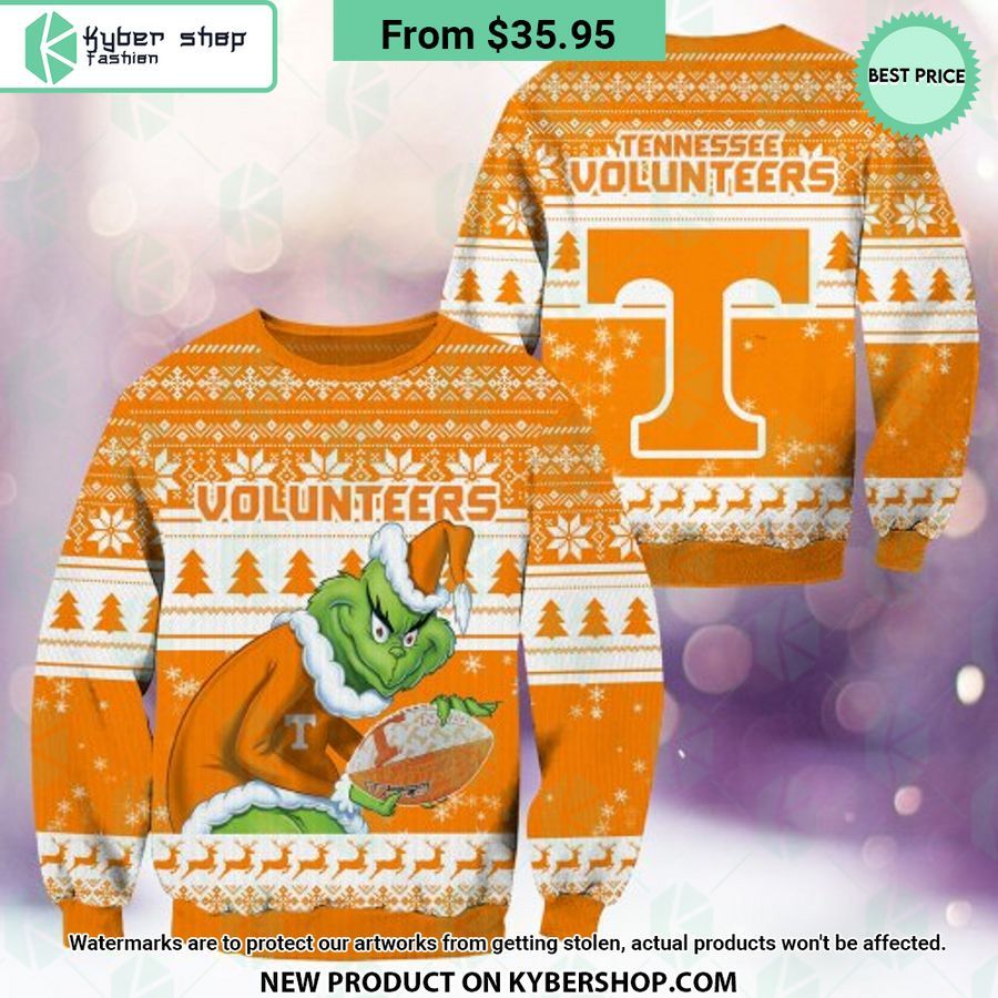 Tennessee Volunteers Grinch Christmas Sweater