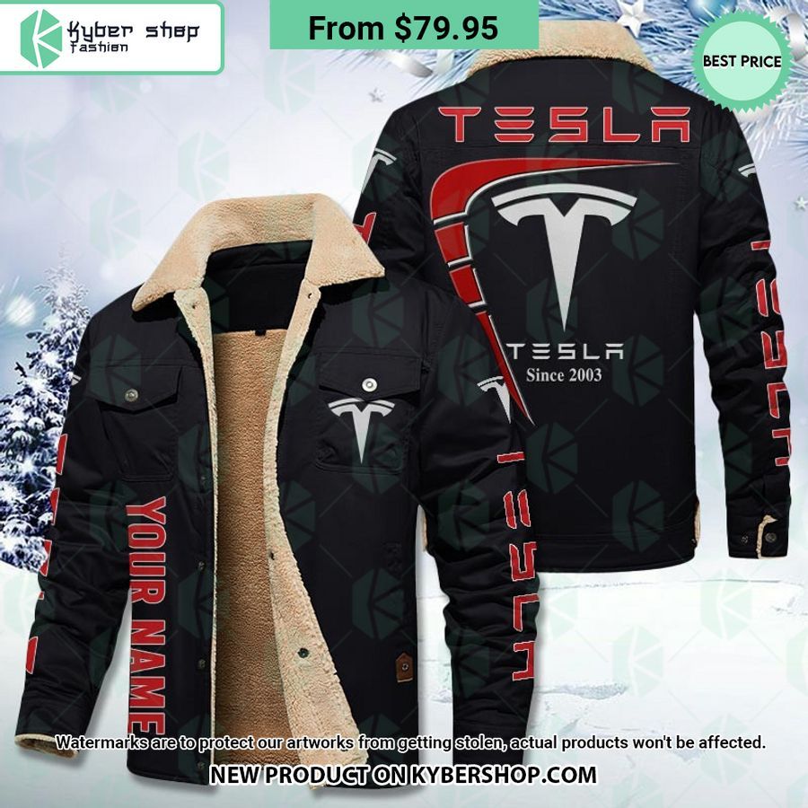 Tesla CUSTOM Fleece Leather Jacket