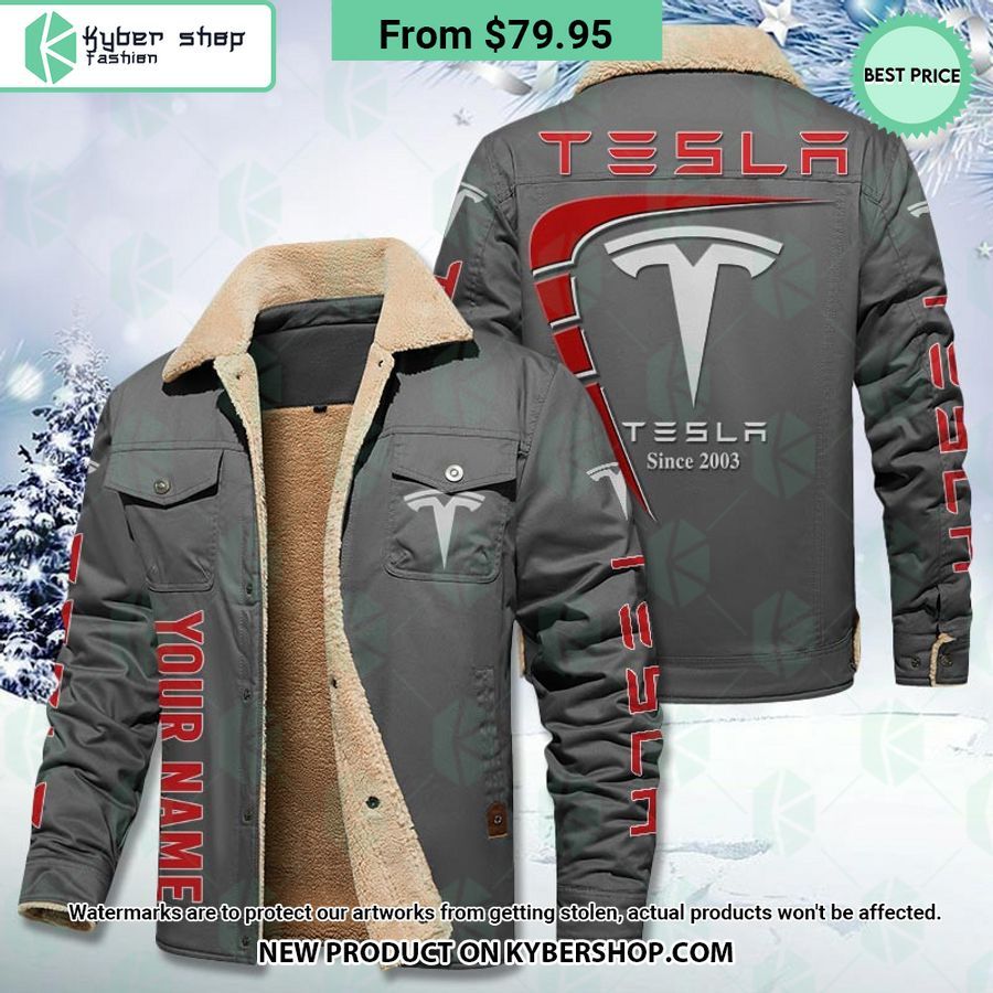 Tesla CUSTOM Fleece Leather Jacket