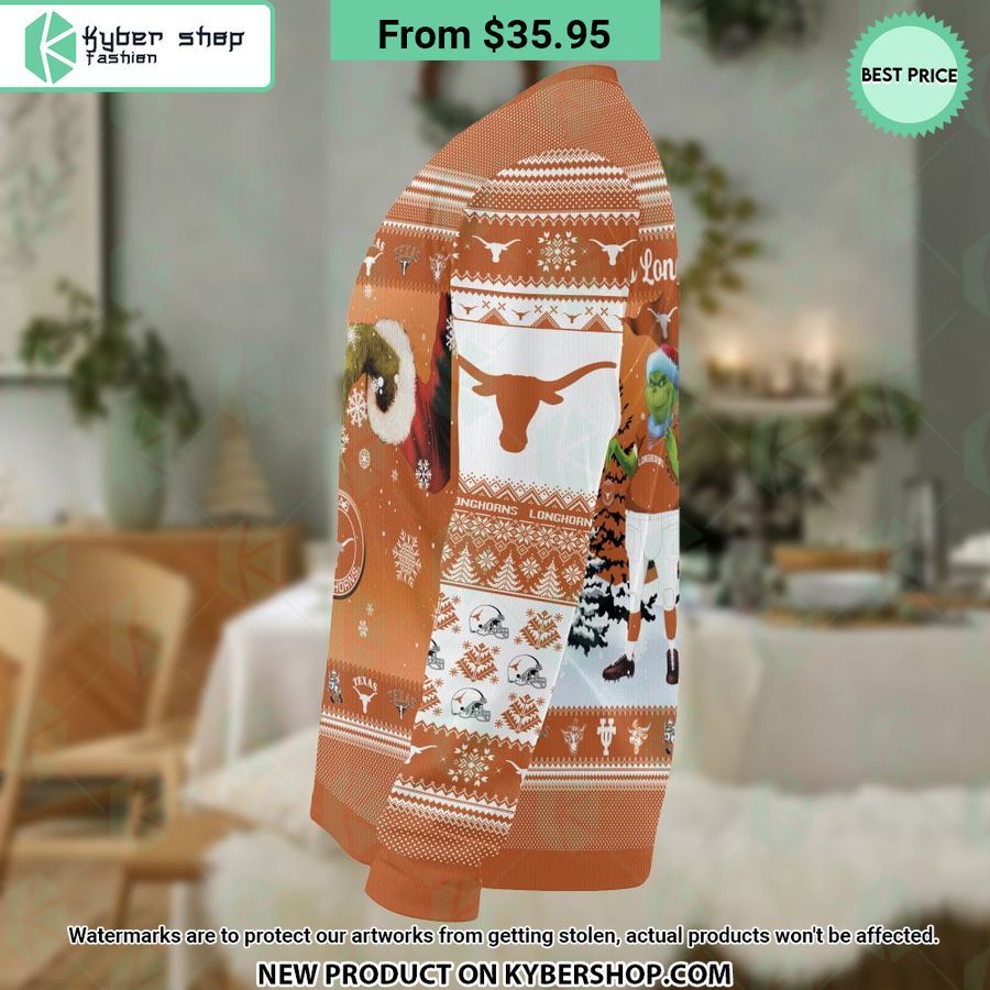 Texas Longhorns Grinch Sweater
