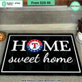 Texas Rangers Home Sweet Home Doormat