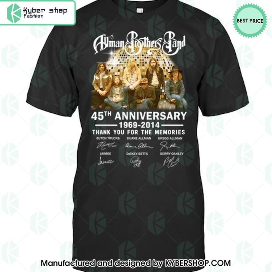 The Allman Brothers Band 45th Anniversary T Shirt