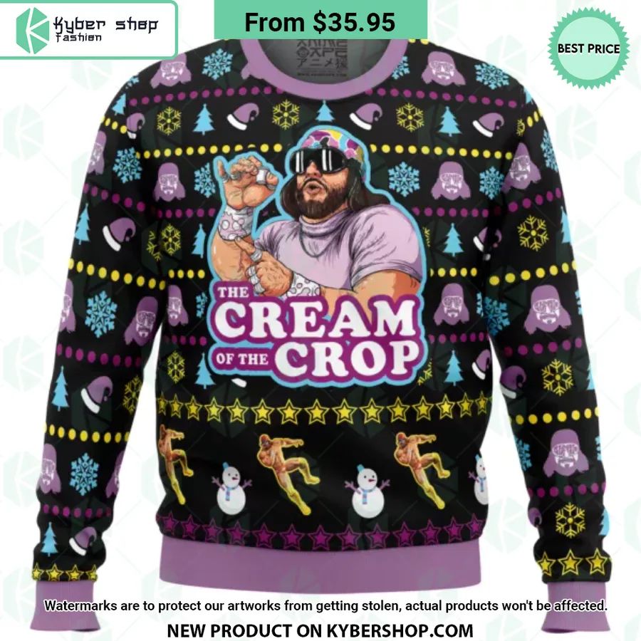 The Cream of the Crop Macho Man Randy Savage Ugly Christmas Sweater