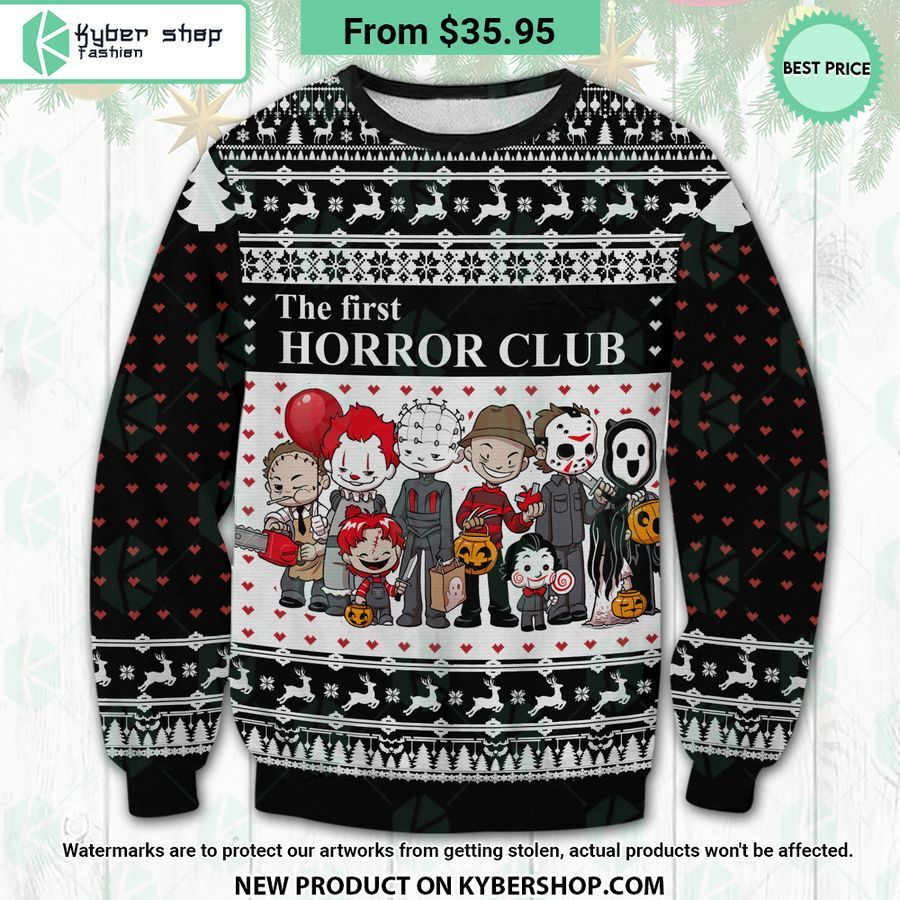 The First Horror Club Ugly Christmas Sweater