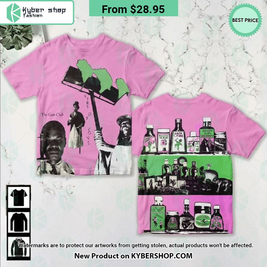 The Gun Club Fire Of Love Album Cover Shirt