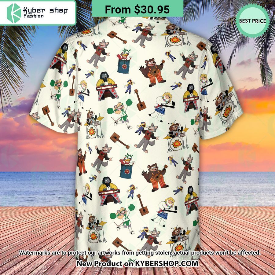 The Rock-afire Explosion Pattern Hawaiian Shirt