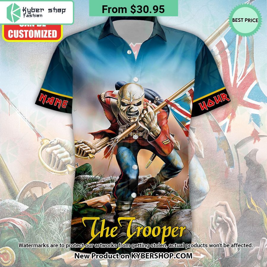 The Trooper Iron Maiden Hawaiian Shirt