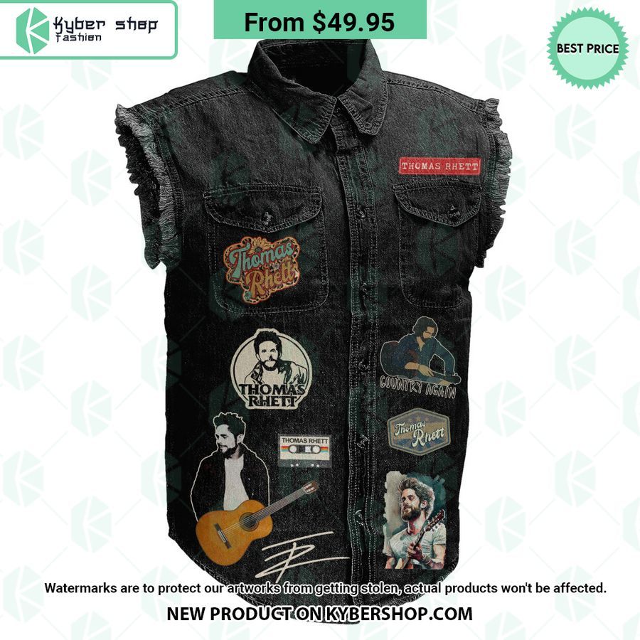 Thomas Rhett In A World Full Of Hate Be A Light Sleeveless Denim Jacket