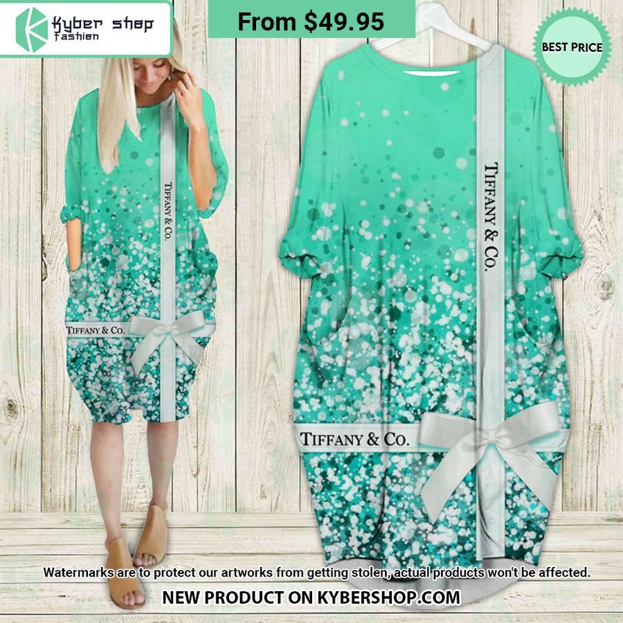 Tiffany & Co Blue Batwing Pocket Dress