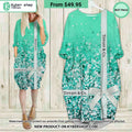Tiffany &Co green Batwing Pocket Dress