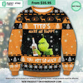 Tito’s Grinch Make Me Happy Sweater