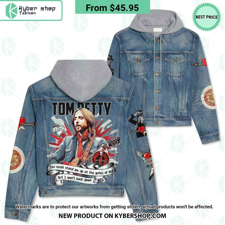 Tom Petty Hooded Denim Jacket